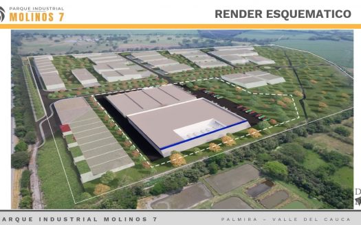 Lote de 10.000 M² en venta en el Parque Industrial Molinos 7, en la recta Cali y Palmira, Valle del Cauca