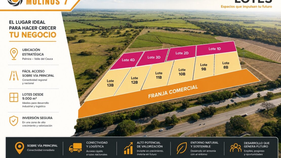 Lote industrial en venta de 14.683 m² en Molinos 7
