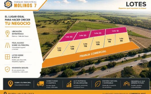 Lote industrial en venta de 14.683 m² en Molinos 7