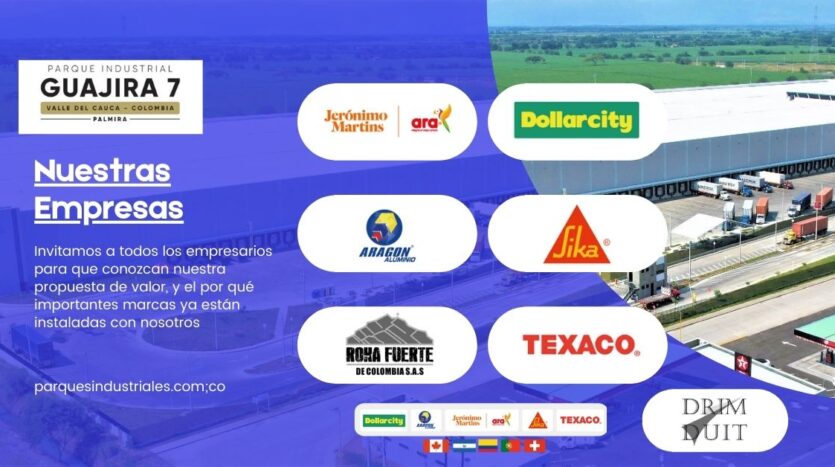 Empresas Parque Industrial Guajira 7 - Daniel Madriñan - Valle del Cauca